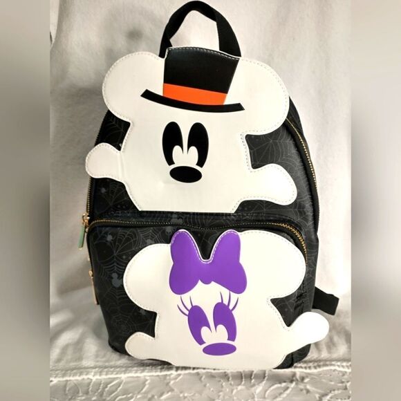 Bioworld Mickey and Minnie Ghost Backpack - Picture 1 of 6